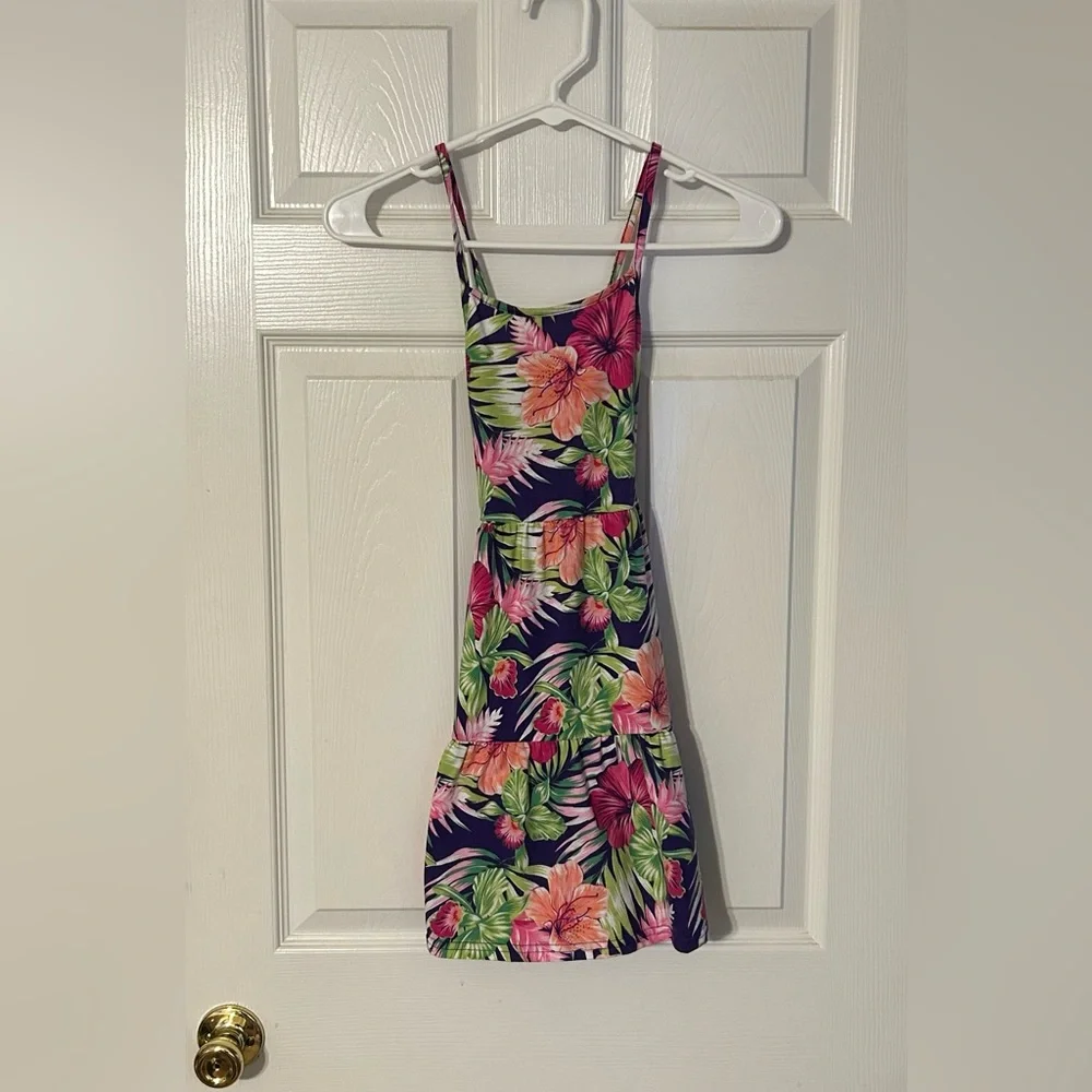 Place Green and‎ Pink Casual Dress